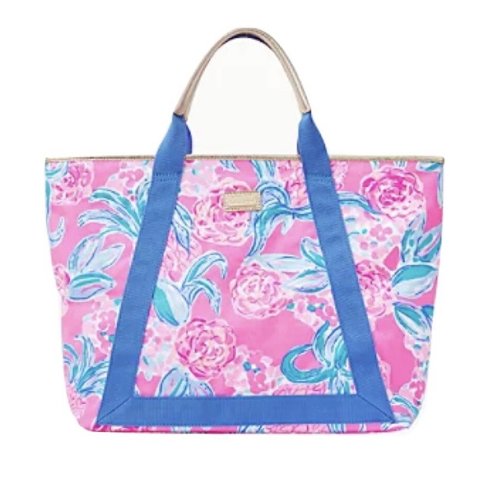 Lilly Pulitzer Prosecco Pink Pinking Positive Tote